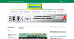Desktop Screenshot of economie-gabon.com