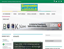 Tablet Screenshot of economie-gabon.com
